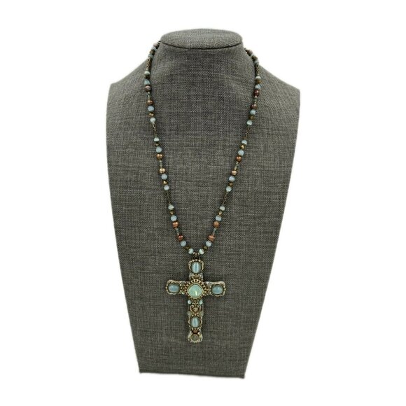Michal Golan Jewelry - Michal Golan hand Crafted Cross Necklace